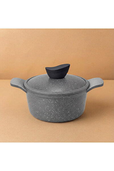 Jewel 20cm Nonstick Stockpot – Dark Grey Marble Granite Coating, Home & Famil...
