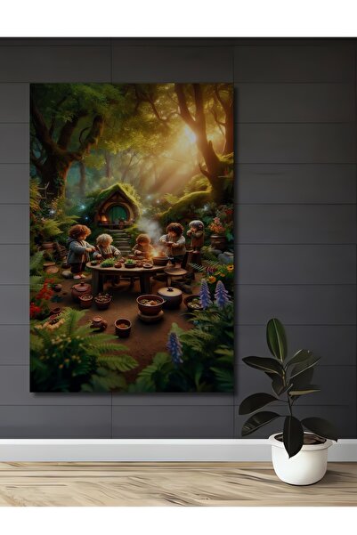 Teona Ahşap Tablou decorativ din lemn cu aspect de acuarelă, cu tematică Hobb...