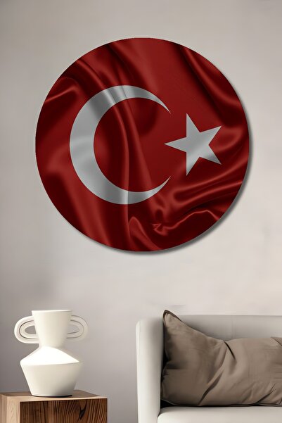 Teona Ahşap Drapelul Turciei Aspect satinat strălucitor Pictură în ulei Pictu...