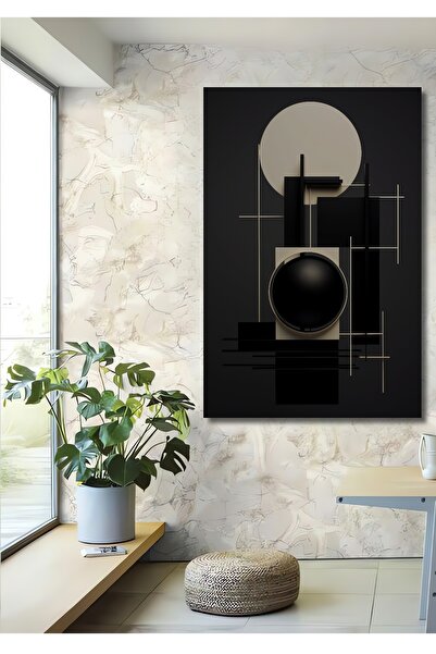 Teona Ahşap Pictură decorativă din lemn cu artă abstractă geometrică modernă