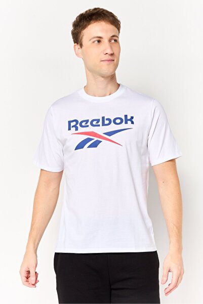 Reebok Men Sportswear Fit Short Sleeve Training T-Shirt, White