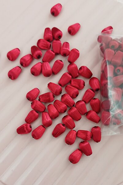 Kösedağ Armut Oyası Boncuğu Paket 100 Adet (Kırmızı)