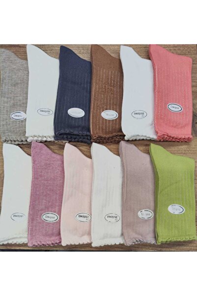 erceys 12 perechi de modele Derby pentru femei, multicolore, bumbac moale fără cusături prize