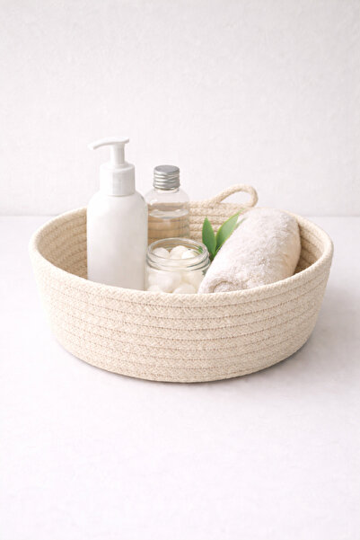 ÖRGÜM Basket Decorative Organizer Room Organizer 20X7 cm