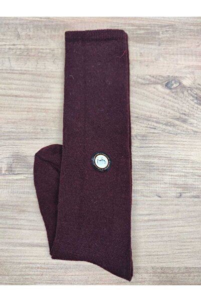 erceys Women's 1 Pair Plain Wool Knee-High Socks Max Warmth