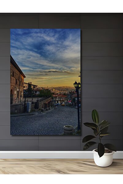 Teona Ahşap Ankara Ankara Kalesi Manzaralı Sulu Boya Görünümlü Ahşap Dekorati...