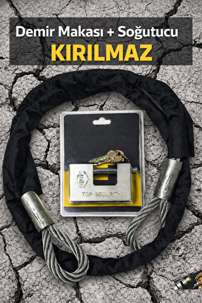 Vi Caro Kayar Milli Kilit Çelik Halat | Motorsiklet Güvenlik Seti Motorsiklet...