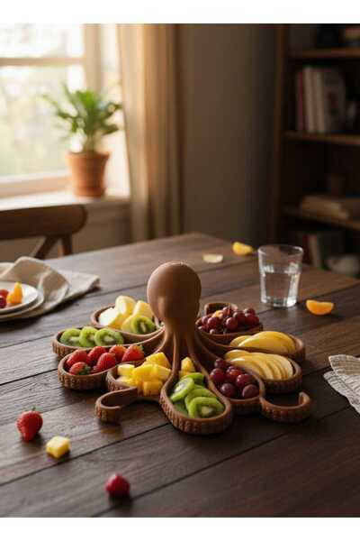 Storizaa Dekoratif 3D Ahtapot Takı organizeri, Sunumluk Tabak Ve Makyaj Organizeri,Biblo