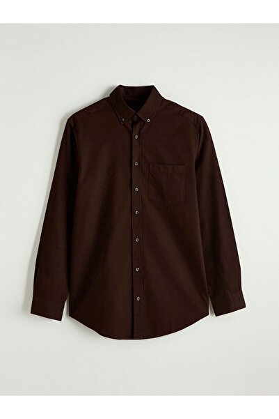 LC Waikiki قميص رجالي من الغبردين ذو قصة عادية من ساوث بلو