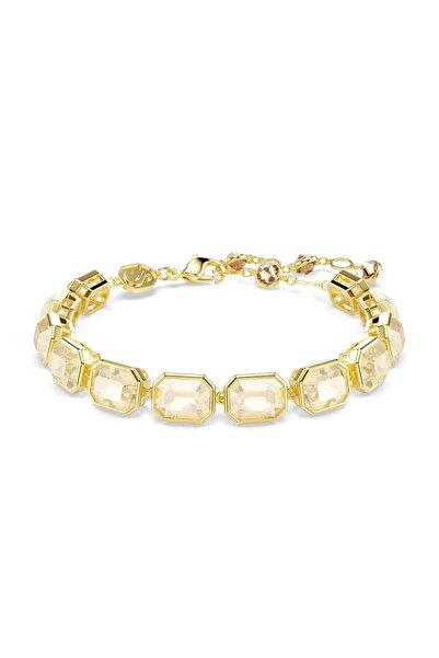Swarovski Millenia Bileklik, Sekizgen kesim, Altın rengi kaplama