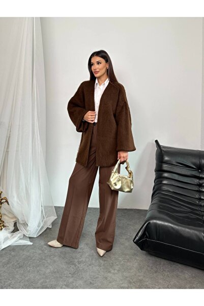 Abalı Yeni sezon triko kışlık ceket sakal yün iplik Alhawi Dima model