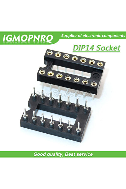 Choice 10 قطعة DIP-14 فتحة مستديرة 14 دبابيس 2.54 مللي متر DIP DIP14 IC مآخذ ...