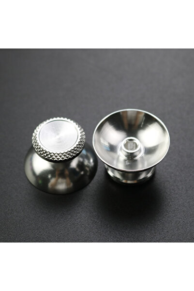 Choice قطع غيار عصا التحكم التناظرية المعدنية الفضية من YUXI (قطعتان) لجهاز ت...