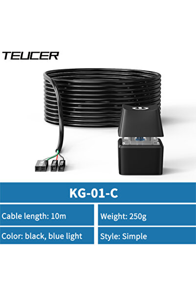 Choice KG-01-10 TEUCER 1.65/5/10M مفتاح تشغيل خارجي LED ملون لأجهزة الكمبيوتر المكتبية ولوحات الأم