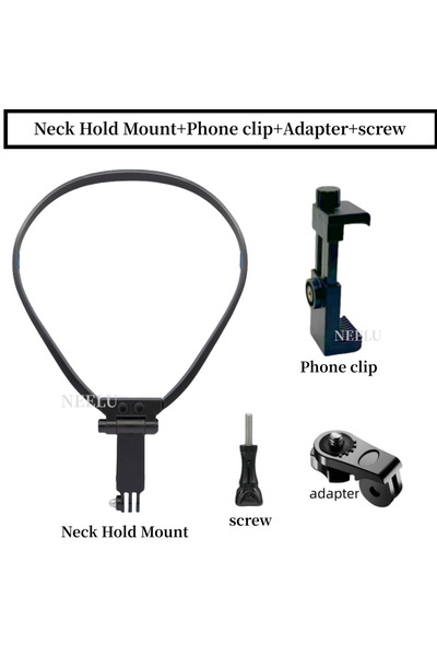 Choice حامل هاتف يُعلق حول الرقبة، متوافق مع كاميرات GoPro Hero 12 و10 و9 وIn...