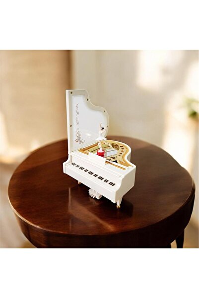 glownux Hareketli Dönen Balerinli Piyano Müzik Kutusu