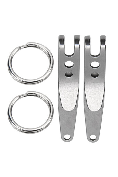 Choice مشبك حزام خارجي فضي اللون، قطعتان، مصنوع من الفولاذ المقاوم للصدأ، مشب...