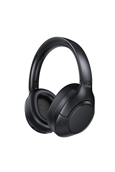 Fifine X3-black Bluetooth wireless headset,Noise Canceling Headphones with Transparency Mode,Deep Ba