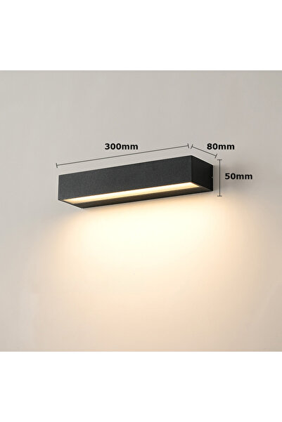 Choice مصباح جداري LED متوسط الحجم 18 واط، أبيض بارد 6000 كلفن، 12 واط، 18 واط، 30 واط، مقاوم للماء، للاستخدام الخارجي، شريط إضاءة جداري، مناسب للشرفات