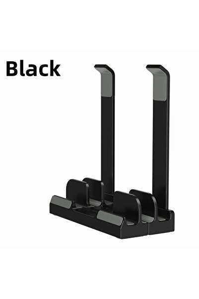 GOOJODOQ black Foldable Laptop Stand Notebook Computer Holder Accessories for Macbook iPad Tablet Phone Stora