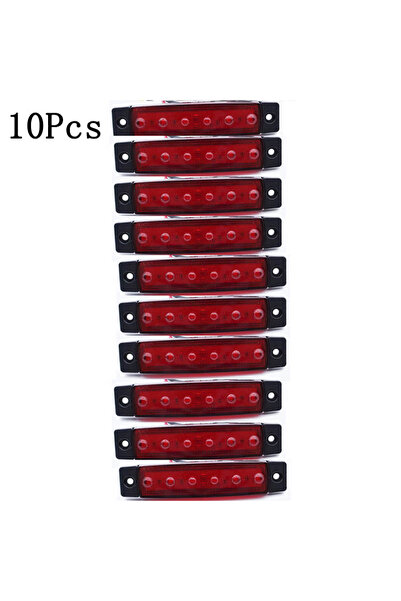 Choice6 24 فولت، 10 قطع حمراء / 30 قطعة، 6 مصابيح SMD LED للسيارات والشاحنات ...