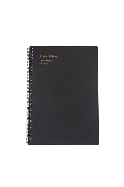 Choice A5 Black Friday A5 Vintage Spiral Notebook, 80 Sheets/160 Pages Memo J...