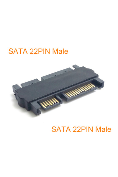 Choice محول SATA ذكر إلى ذكر، ذكر إلى ذكر، محول SATA ذو 22 سنًا مع 7 أسنان + ...