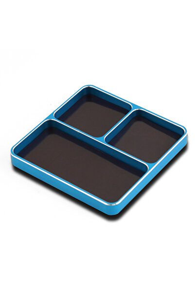 Choice sky blue RS 98*98*11mm CNC Aluminium Magnetic Screw Tray Nut Gasket St...