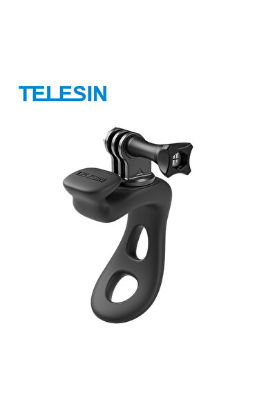 Choice حامل سيليكون صغير مرن قابل للتعديل من تيليسين لكاميرات الحركة، أسود اللون، متوافق مع كاميرات جوبرو، إنستا 360، ودي جيه آي