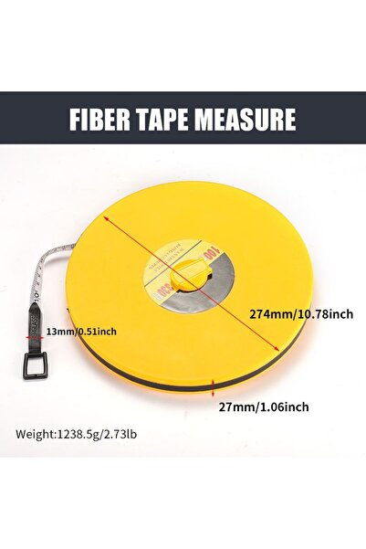 Choice3 أداة قياس واحدة بطول 100 متر / مسطرة قياس بطول 20/30/50/100 متر / شري...