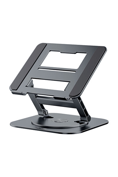 Choice Grey Laptop Stand 360° Rotatable Notebook Holder Liftable Desk Riser Stand Aluminum Alloy Stand Comp
