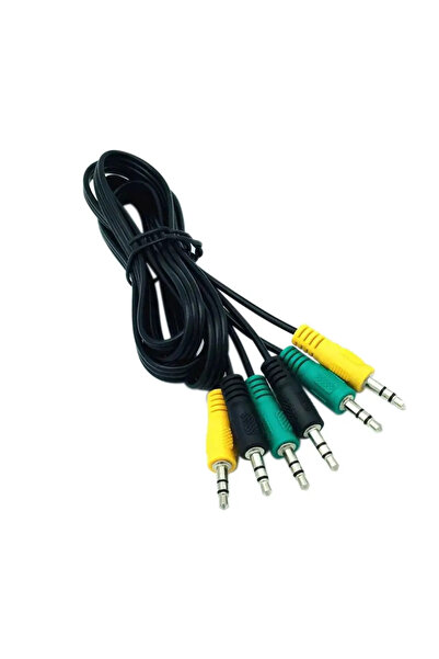 BSN 1.5m 3.5mm Home For 5.1 Channel Car Male 3 In 1 Replacement Parts Audio Cable Adapter Converter Comp