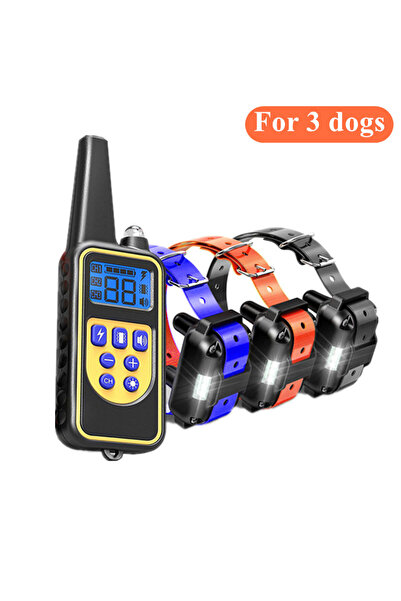 Choice طوق تدريب الكلاب بالصدمات الكهربائية - أسود، برتقالي، أزرق - [إصدار جد...