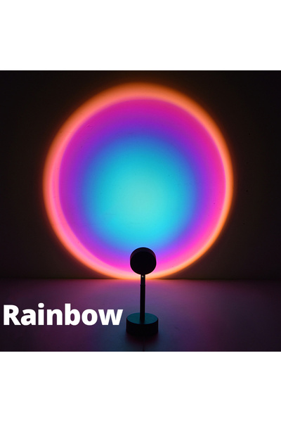 Choice Rainbow USB Rainbow Sunset Red Projector Led Night Light Sun Projectio...