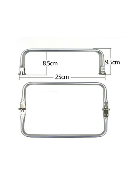 Choice 25cm-10pcs 10PCS 20-30cm Silver Metal Frame For Purse Doctor Aluminium...