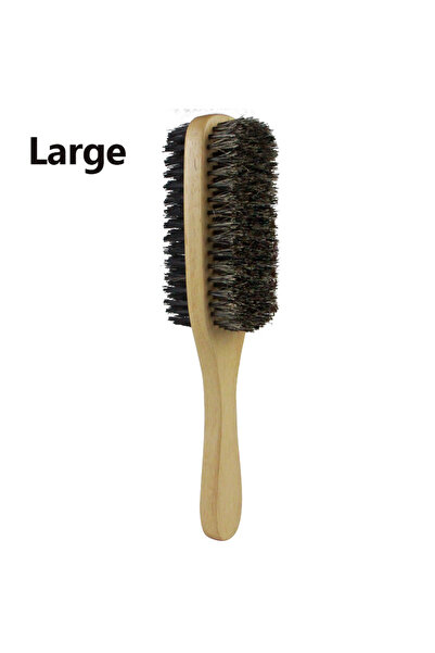 Choice فرشاة شعر من شعر الخنزير البري للرجال، مقاس صغير/متوسط/كبير، فرشاة خشب...