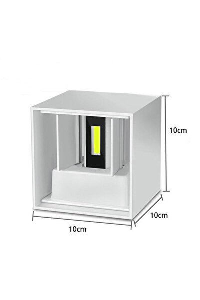 Choice مصباح جداري LED بقوة 12 واط، لون أبيض دافئ 3000 كلفن، مقاوم للماء بمعيار IP65، مناسب لتزيين الحدائق والباحات الخارجية والشرفات.