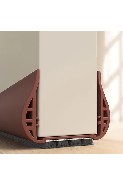 Choice1 مانع تسرب هواء الباب البني القابل للتعديل، يُستخدم لعزل الغبار والضوض...