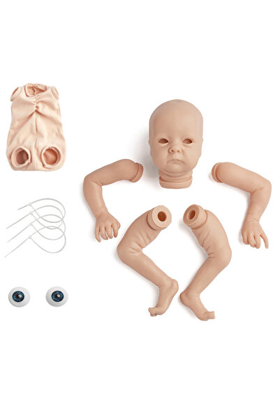 Choice طقم جسم قماشي فارغ، طقم دمية ريبورن فارغة من الفينيل غير مطلي وغير مكت...