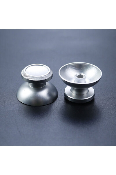 Choice Silver JCD 2pcs Aluminum Metal 3D Analog Joystick Thumb Stick Grip Cap...