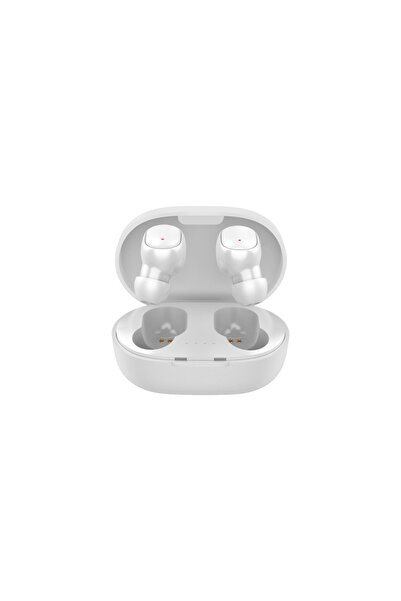 Choice سماعات أذن لاسلكية بتقنية بلوتوث TWS بيضاء اللون، ستيريو، رياضية، مزود...