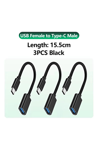 Choice 3 كابلات USB إلى USB-C، محول USB إلى USB-C لهاتف iPhone 17، محول شاحن ...