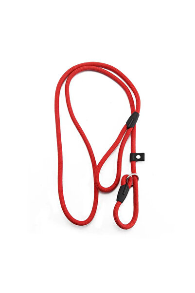 Choice حبل تدريب للكلاب من النايلون الأحمر، مقاس 0.6 سم × 130 سم، مزود بآلية ...