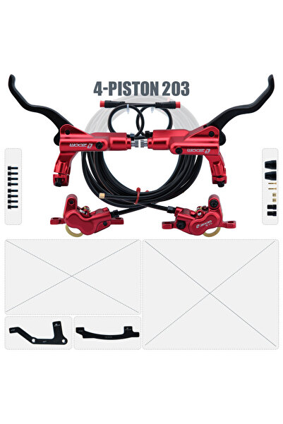 Choice دراجة جبلية قابلة للطي مزودة بفرامل قرصية هيدروليكية رباعية المكابس من...