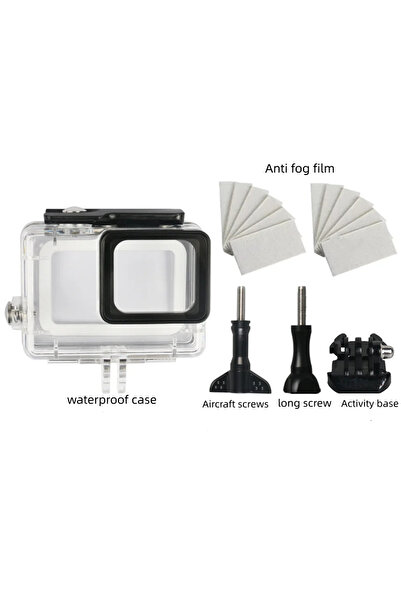 Choice جراب مقاوم للماء حتى عمق 45 مترًا لكاميرا GoPro Hero 7 و 6 و 5، أسود اللون، بدون فلتر، لحماية الكاميرا أثناء الغوص.