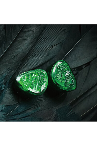 Choice سماعات أذن داخلية TangZu Waner 2 من النوع C باللون الأخضر، مزودة بمحرك...