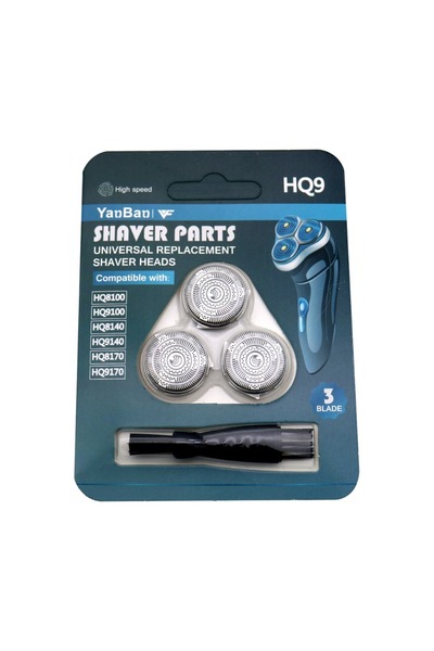 Choice 3 قطعة رؤوس حلاقة بديلة من الفولاذ المقاوم للصدأ HQ9 تناسب فيليبس نوري...