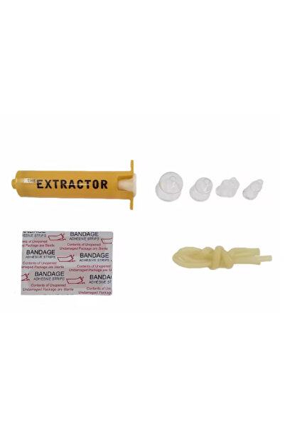 Choice مجموعة إسعافات أولية صفراء (بدون علبة) لاستخراج سم الأفاعي والحشرات، م...