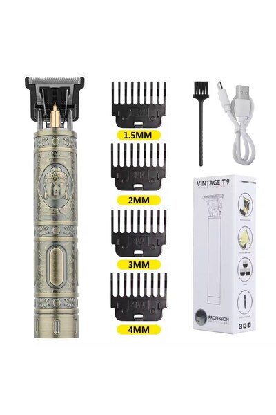 Choice Bronze Buddha Professional Vintage Hair Clippers and Trimmers Kit, Rec...