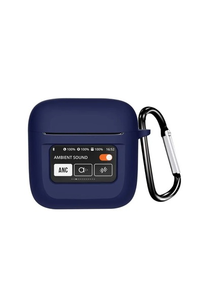 Choice جراب حماية من السيليكون الناعم باللون الأزرق الداكن، مناسب لسماعات JBL...